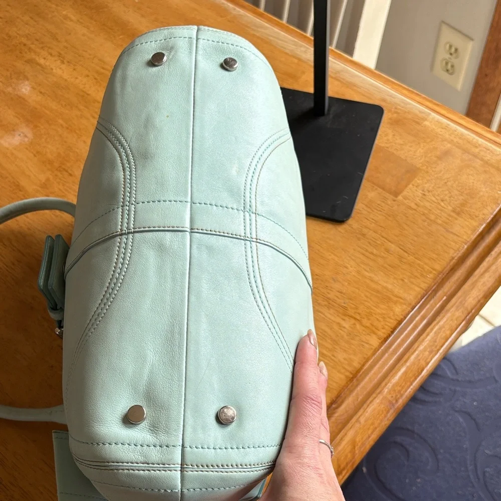 2007 Coach Soho Hampton in Aqua/Robin’s egg blue